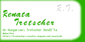 renata tretscher business card